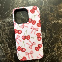 Cherry And Bows iPhone 14 Pro Max Case