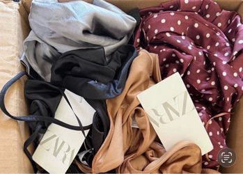 Zara box of women’s clothes