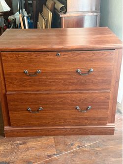 Wooden 2 Drawer Filing Cabinet