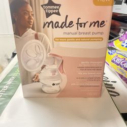 Tommee Tippee Made for Me Single Manual Breast Pump - Baby Bottle Included