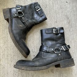 Natha Black Leather Boots Men Size 10 Lavorazione Artigiana italian boots