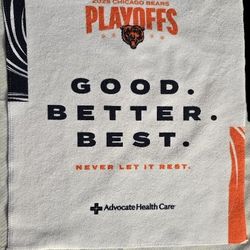 2025 Chicago Bears Divisonal Playoff Rally Towel Home Giveaway 1/18/2026