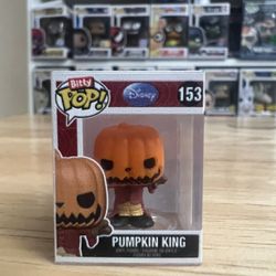 BITTY Pumpkin King Jack Skellington Funko Pop #153 Disney Nightmare Christmas