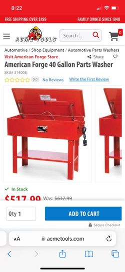 Metal Parts Washer - ACCEPTING CREDIT CARDS!