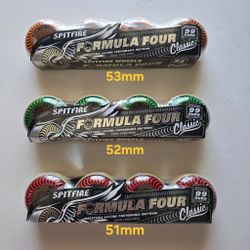 SKATEBOARDS SPITFIRE FORMULA FOUR 45 EACH