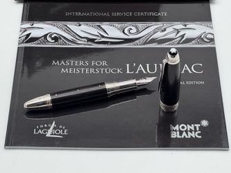 MONTBLANC SPECIAL EDITION MASTERS FOR L'AUBRAC FOUNTAIN PEN NEW 100% GENUINE