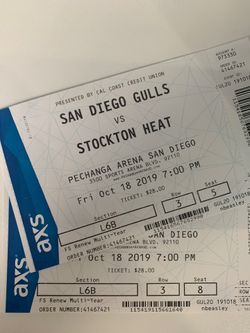 Two Gulls Tickets for Tonight’s Game!
