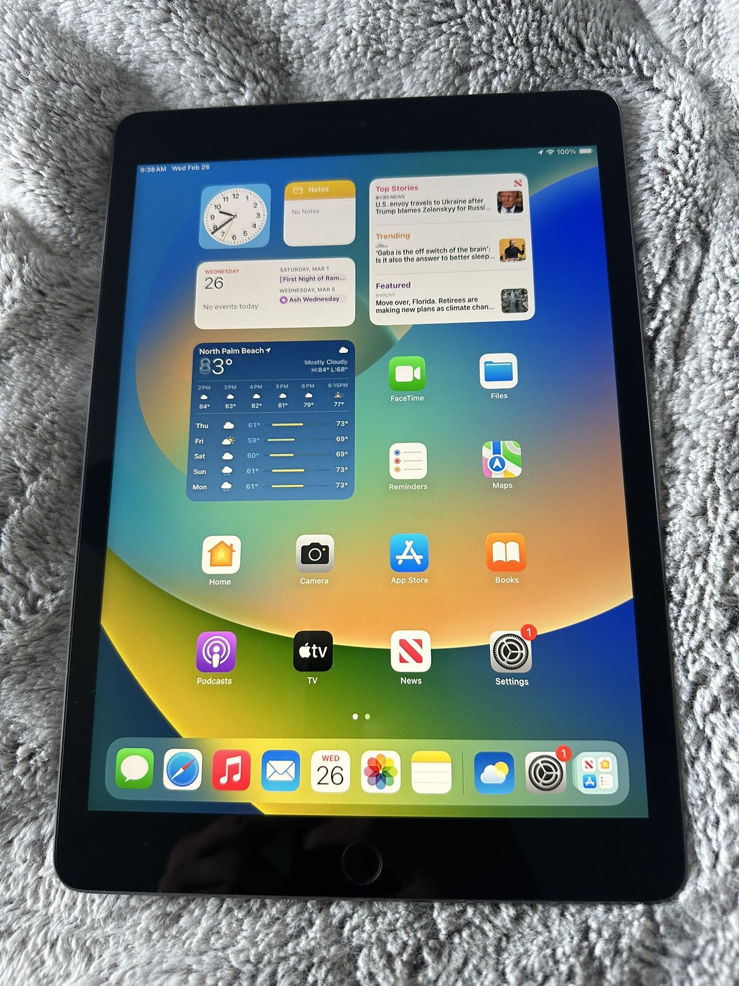 iPad 9th Generation On Latest iOS 18.3.1 Excellent Condition