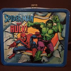 Spider-Man, The Hulk, and Captain America Lunchbox - 1980
