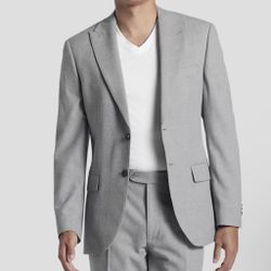 Joseph Abboud Grey Slim Fit Suit - 42 Regular - 33x32