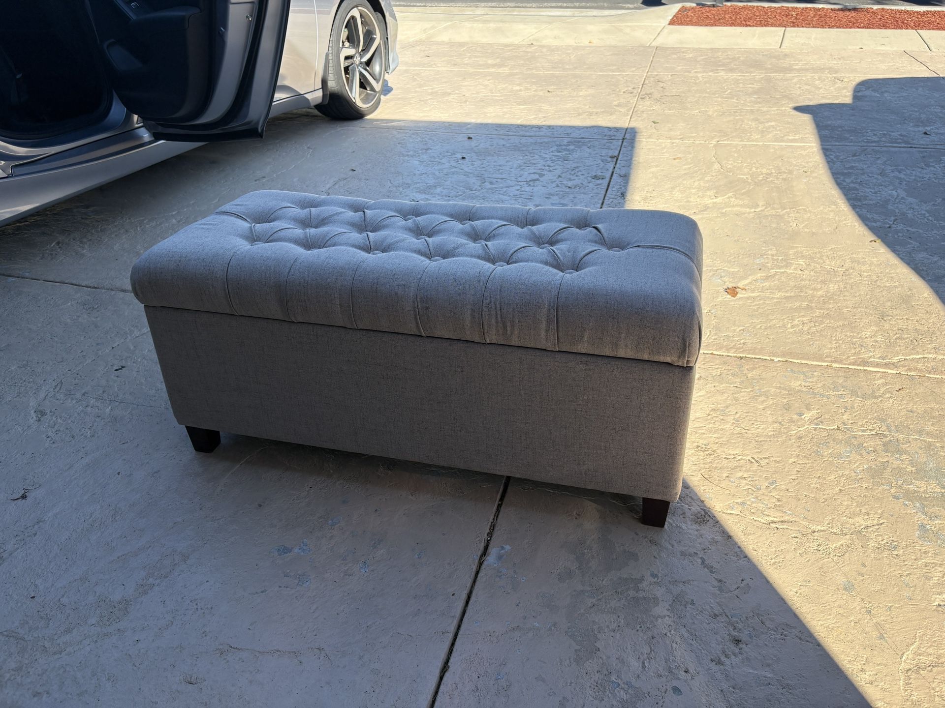 Beige Ottoman