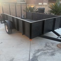 Utility Trailer 2010 by Aztex 10X6.5x2 with NEW Pink and NEW LED Lights with 3 x 6.5 ramp