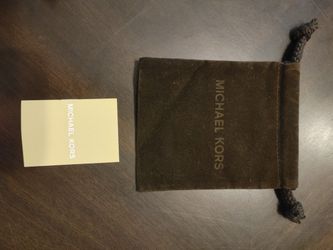 Michael Kors Jewelry Watches Pouch Drawstring Dust Bag Brown Velvet