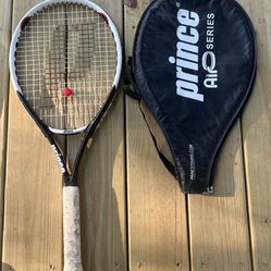 Prince Air O Rebel Oversize 107'' Grip 4 3/8 (4) Tennis Racquet W/ Cover  
