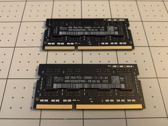 4GB (2x2GB) Hynix Sodimm Laptop Ram DDR3 1600MHZ PC3-12800 Apple Mac MacBook
