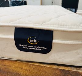 White SERTA twin mattress in good condition