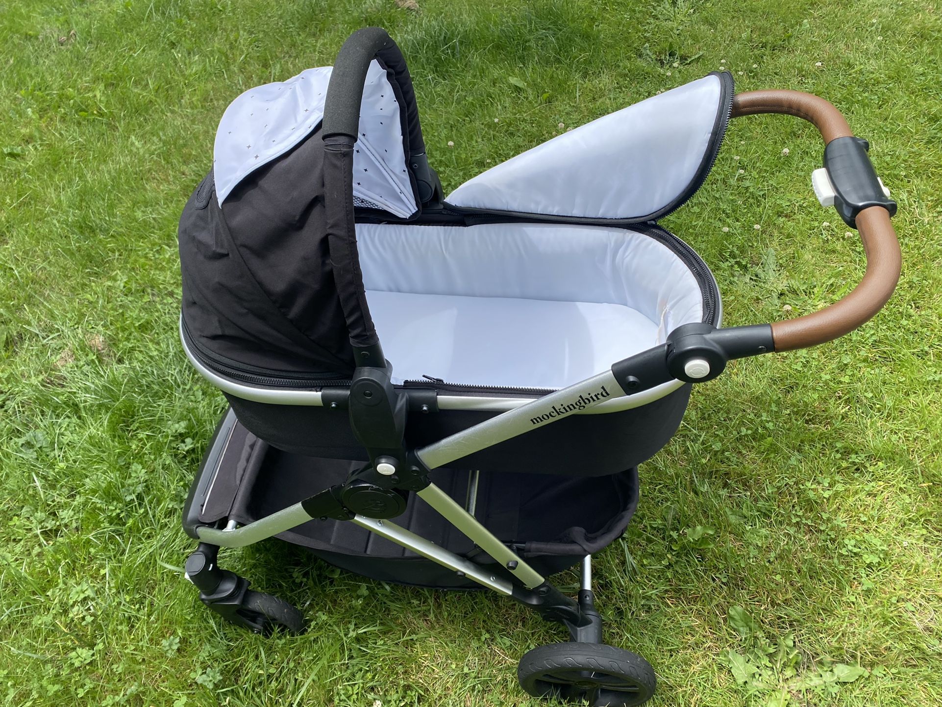 Mockingbird Single-to-Double Stroller, Bassinet & Car seat Attachment 