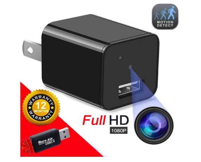 Hidden Camera Spy Camera Charger Full HD 1080P Surveillance Camera Mini Spy Nanny Camera Portable Hidden Cam 2020