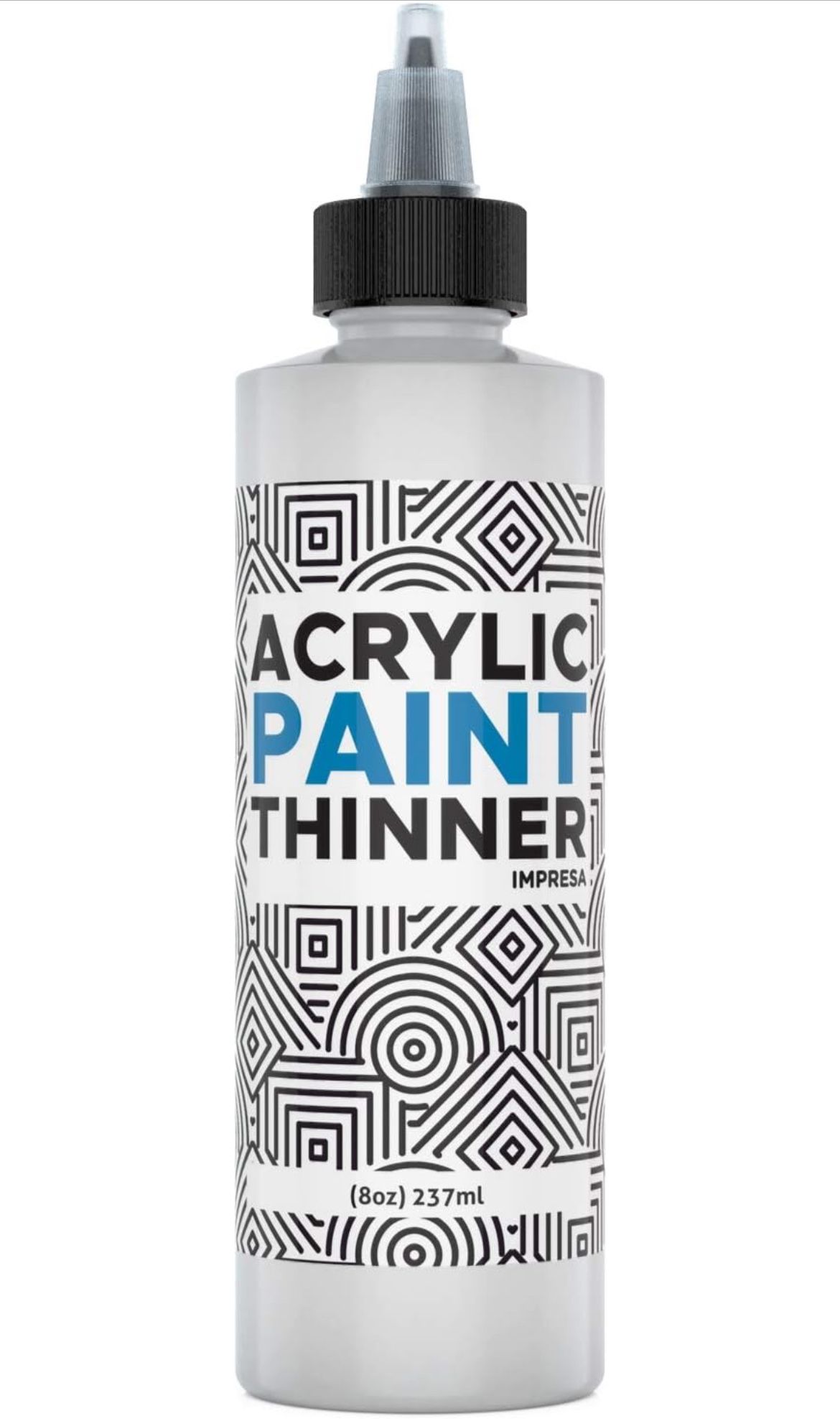 8oz Acrylic Paint Thinner, Acrylic & Slow Drying Mediums Paint Mixes, Thins Paints Without Losing Slow Drying Qualities, Made in USA