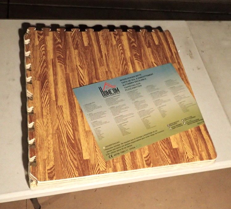 6 Piece 24" x 24" High-Density Interlocking Foam Floor Tile Mats