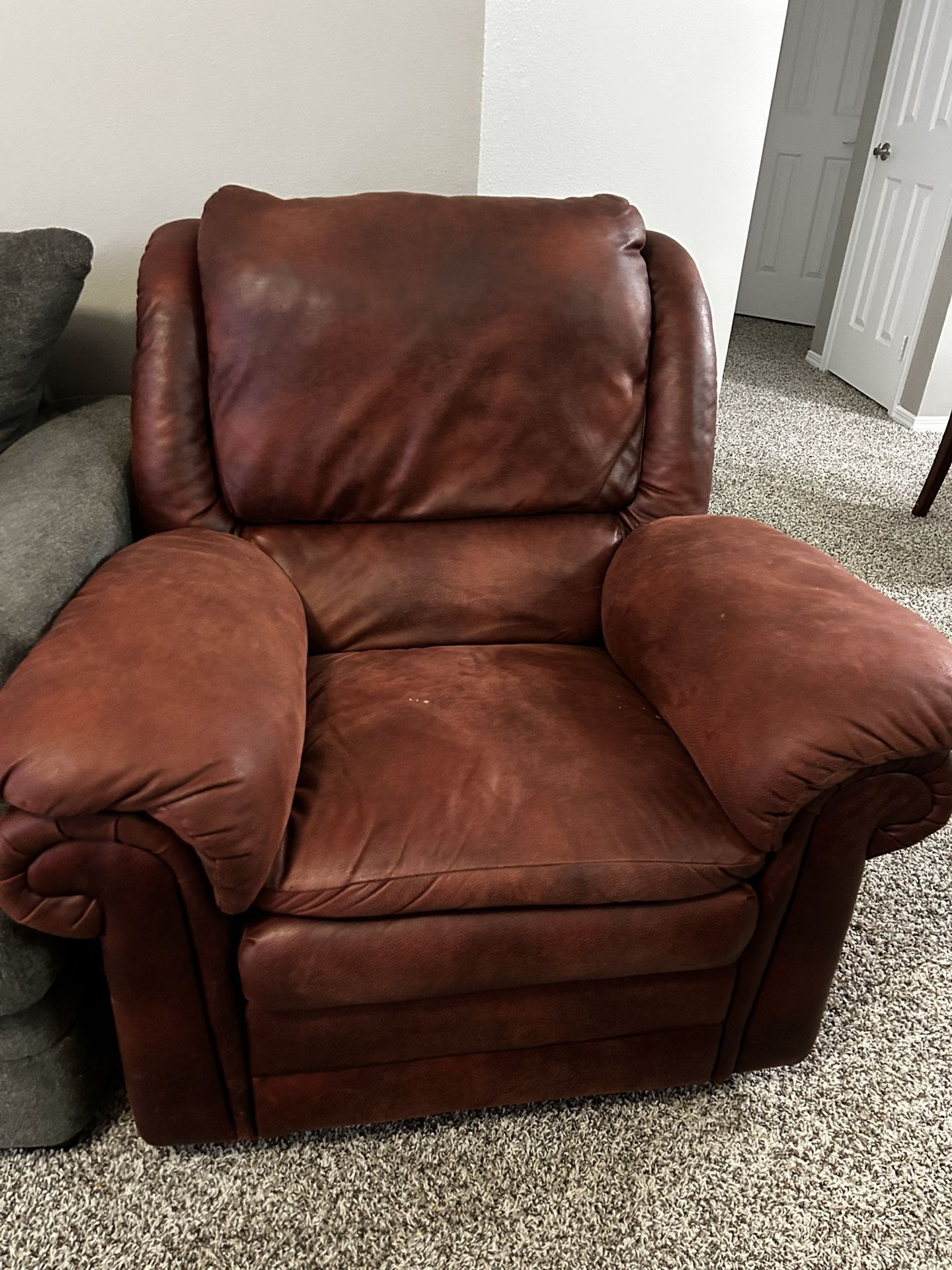 Burgundy Recliner