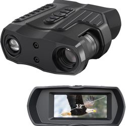 Night Vision Goggles, Night Vision Binoculars for Adults 1080P FHD Day Night Wildlife Hunting Spy Military Tactical Digital Infrared Goggles 4000mAh 8