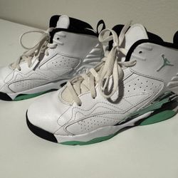 Kids Jordan’s MVP White Green Glow