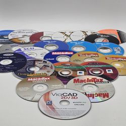 Lot of 22 Software Maclintax Belkin Lacie Scsi Viacad Smart Friendly Mac OS Turbotax canon macromedia electric guitar bellsouth