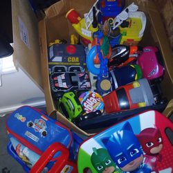 Toys Large Box Full Of Toys Big Cars Trucks Boats Motorcycle Dump Truck Legos Jenga Bingo Scooter Board Bed Tent etc All $10 Poinciana Kissimmee 34758