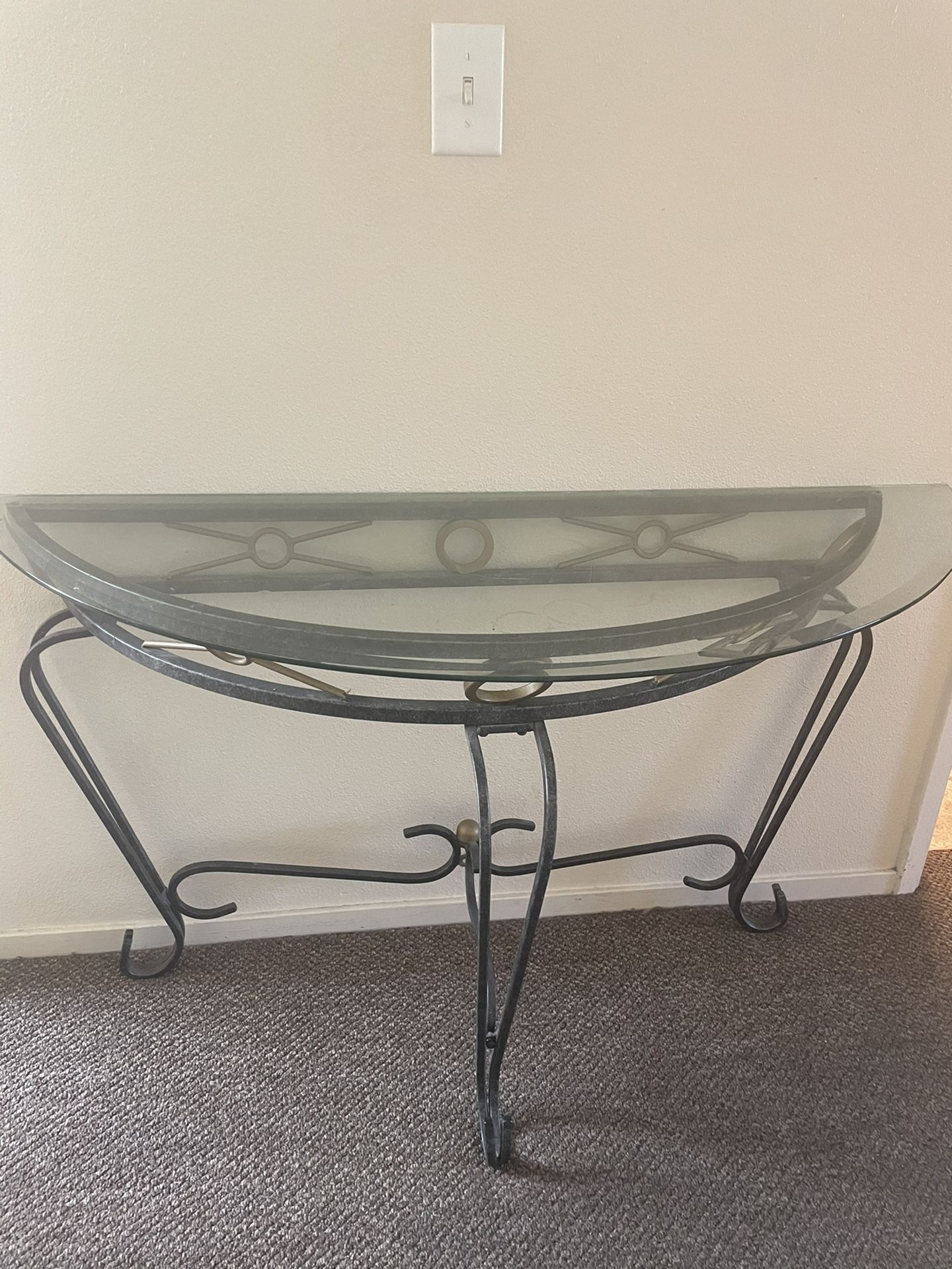 Set of 5 glass tables