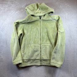 Kristen Blake Green Thick Velour Hoodie  Jacket Size Medium #2227