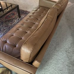 Small Leather Couch 