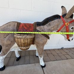 Cast Aluminum Donkey Statue 
