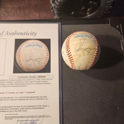 MLB Legends Signed Baseball 26 Signatures