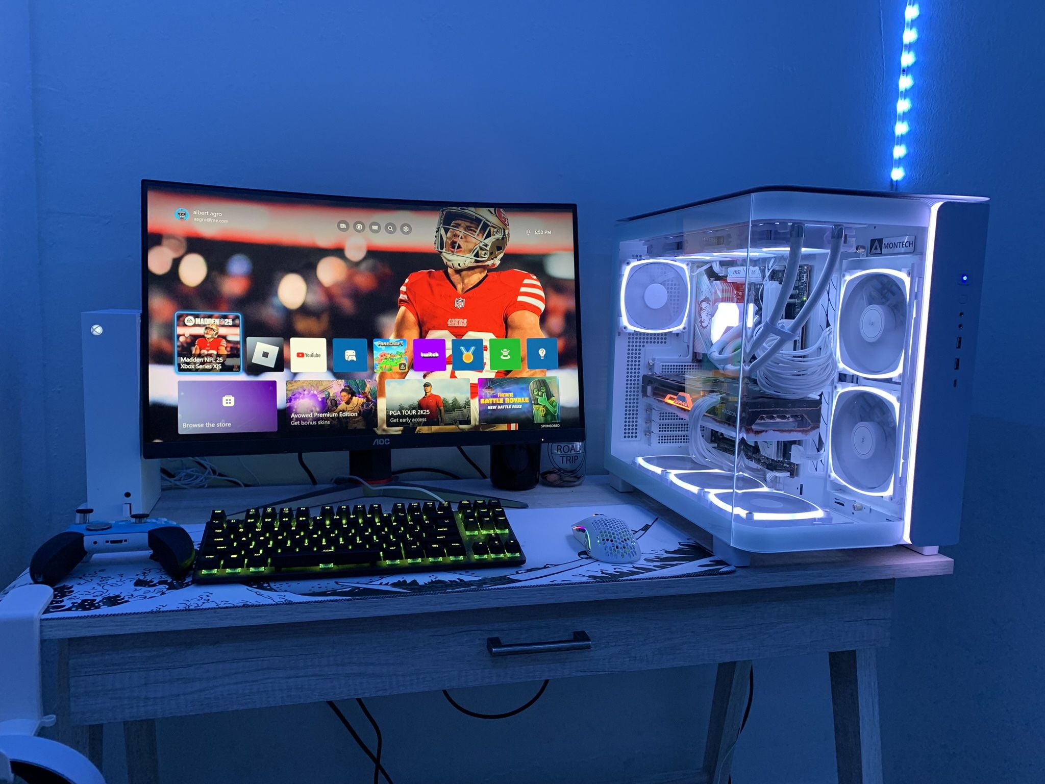 Gaming pc Used Twice All White If You Want Photos Or Any Specs Please Message