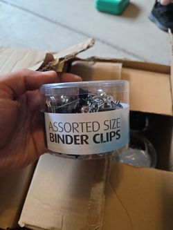 Associated size binder clips 60ct