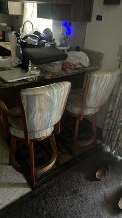 Two swivel Bar Stools