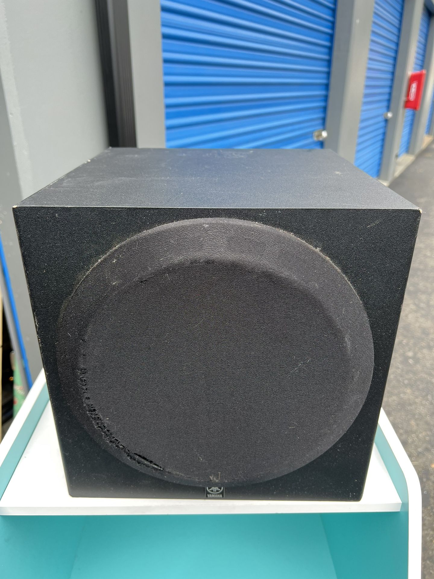 Black Yamaha Active Powered Subwoofer YST-SW012 100 Watts