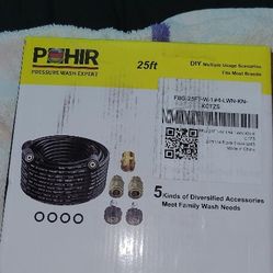 25ft 4000psi Pohir Pressure Washer Hose 