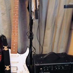 Yamaha Electric Guitar With Yamaha Amp 