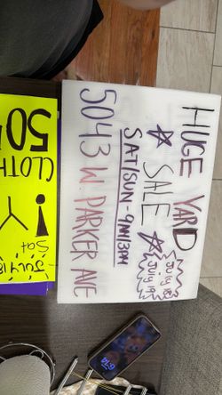 Huge garage sale  this sat 18/ sun 19
