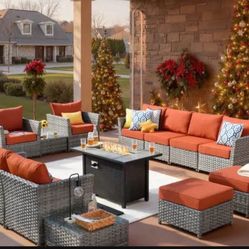 Brand New Patio Outdoor Furniture Set With Fire Pit 