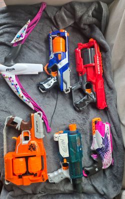 6 Different NERF Guns