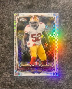 2015  Topps Finest  Football - Patrick Willis  -  Xfractor  Card No 8 - Mint