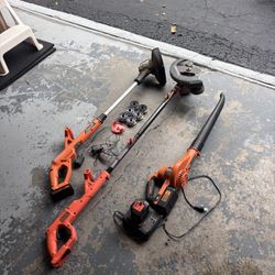 Black + Decker battery yard equipment