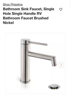 Phiestina Single Hole Handle Bathroom Faucet