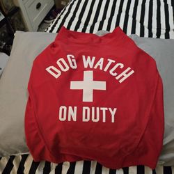 Dog Shirt. Old Navy. Says "Dog Watch On Duty." Size Small.