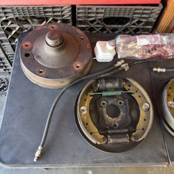 Complete Front Drum Brakes For Early 60s VW Bug Master Cylinder Reservoir Backing Plates