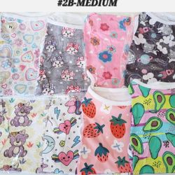 8 PCS DOG CAT PET VEST CLOTHES APPAREL GIRL BUNDLE SET