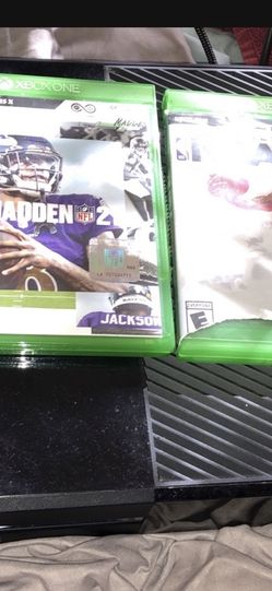 Xbox One With 2k21 &  Madden 21 And 6 Other Games Downloaded 